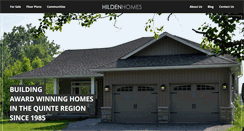 Desktop Screenshot of hildenhomes.com