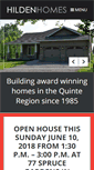 Mobile Screenshot of hildenhomes.com