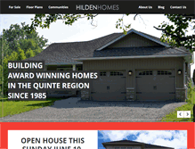 Tablet Screenshot of hildenhomes.com